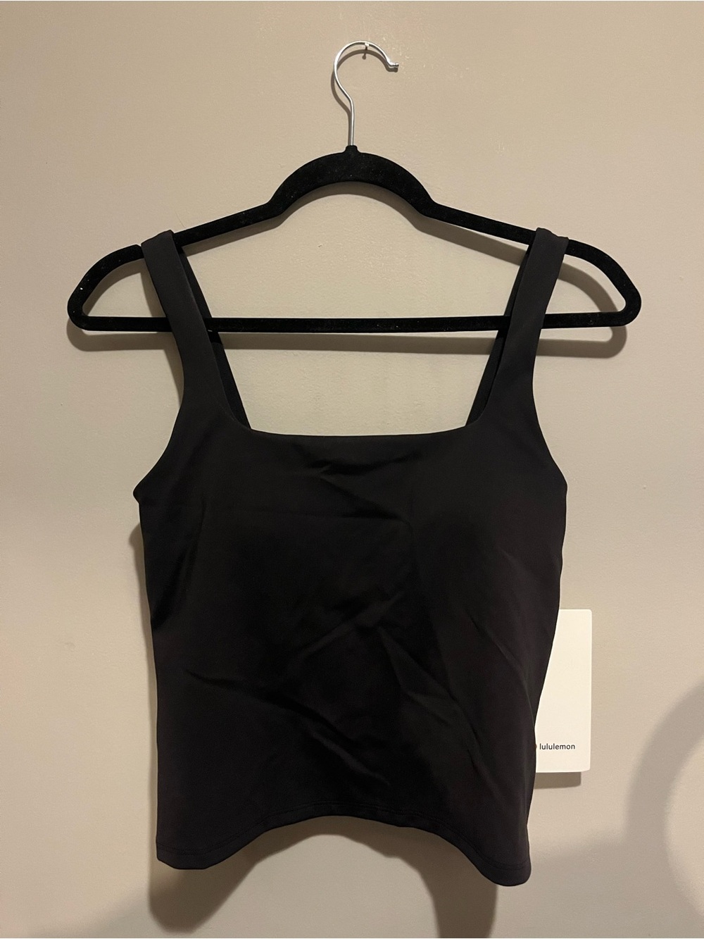 lululemon athletica Black Square Neck Tank Top